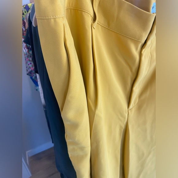 2X 🔖 SERGIO HUDSON x Target Yellow High-Waist Wide Leg Tailored Trousers - Picture 7 of 11
